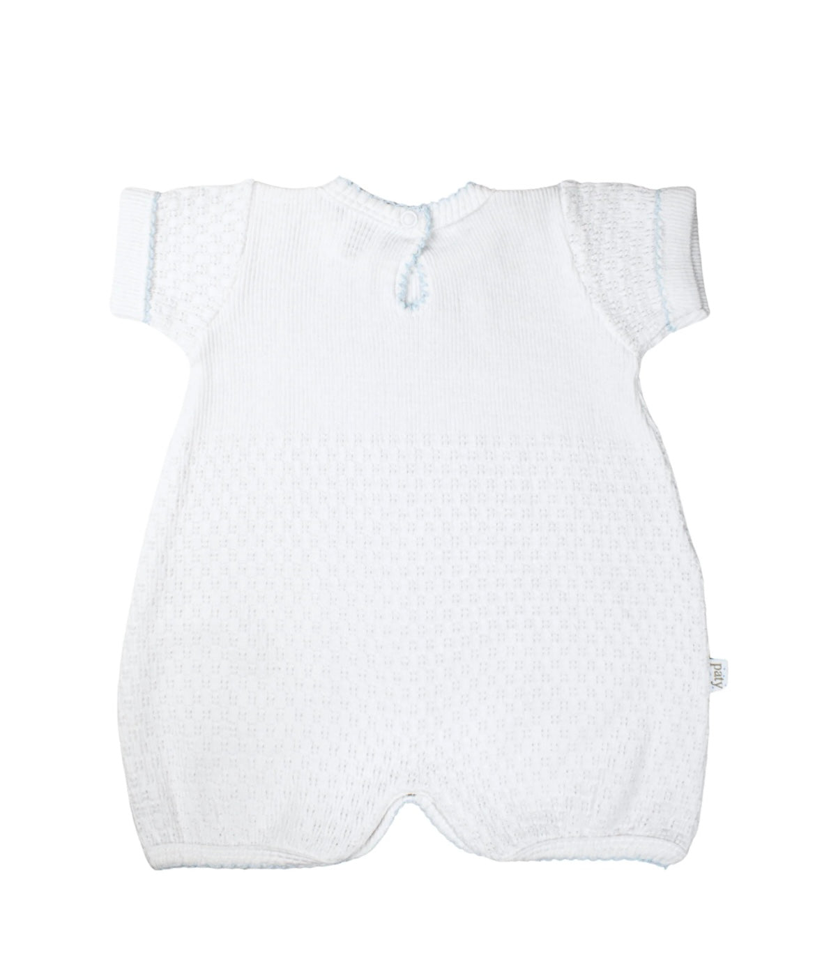 Paty Knit Bubble- Blue Trim