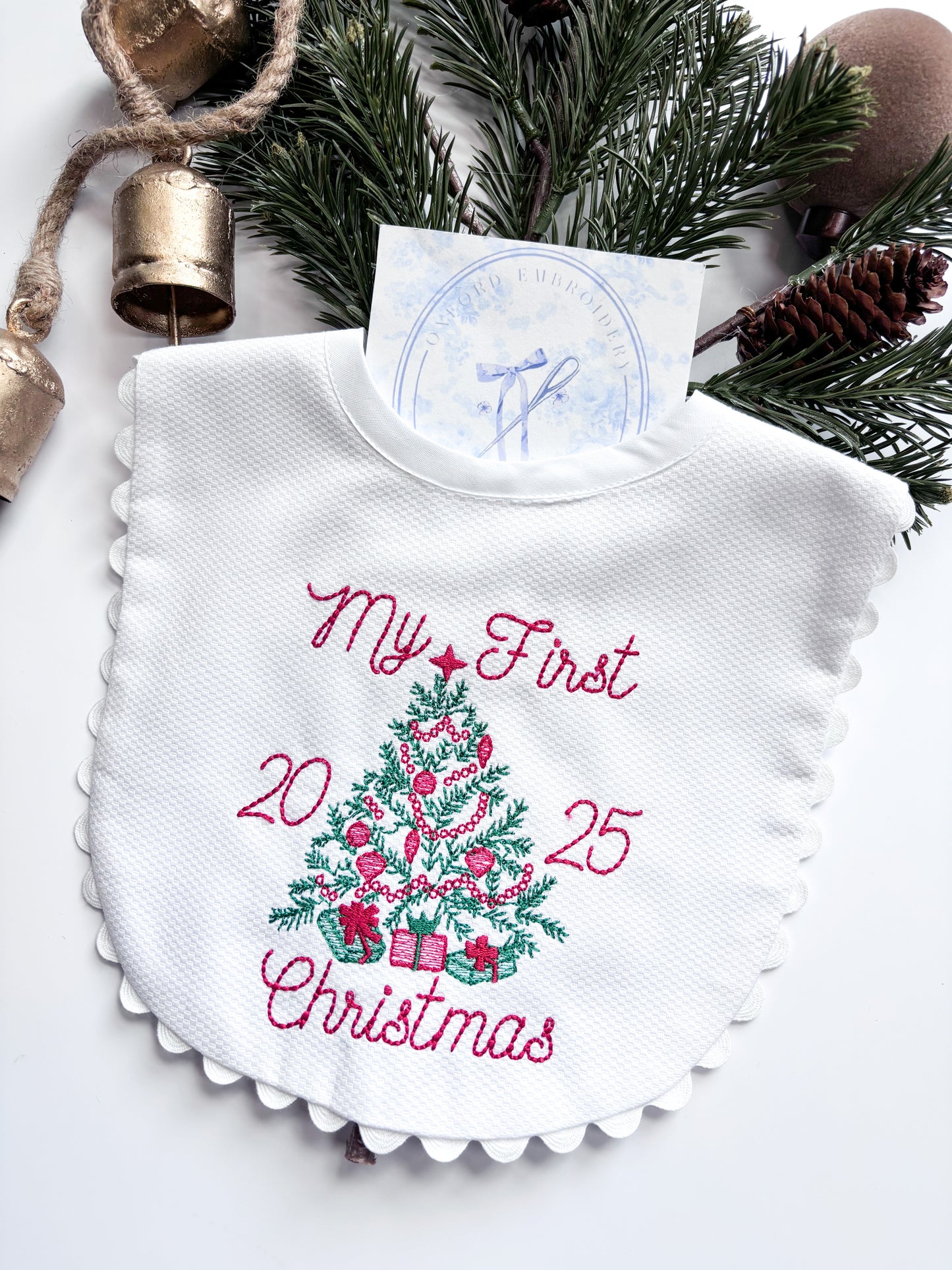 My First Christmas Bib