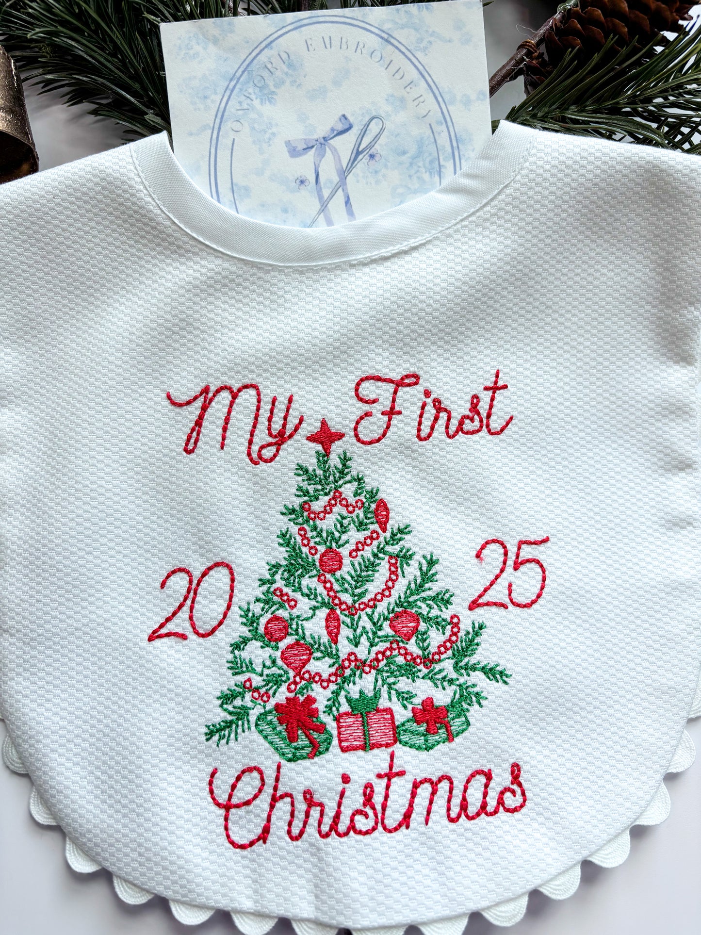 My First Christmas Bib
