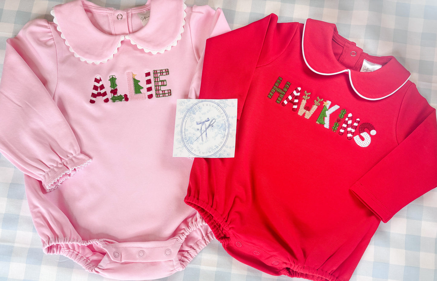 Christmas Collared Name Bubble