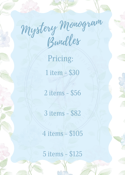 Monogram Mystery Bundles