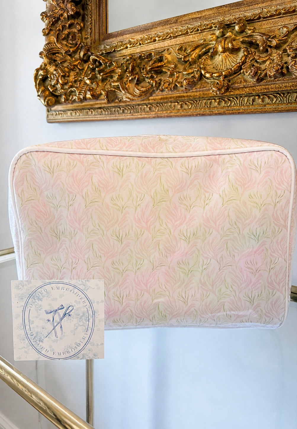 Clear Coated Cosmetic Bag
