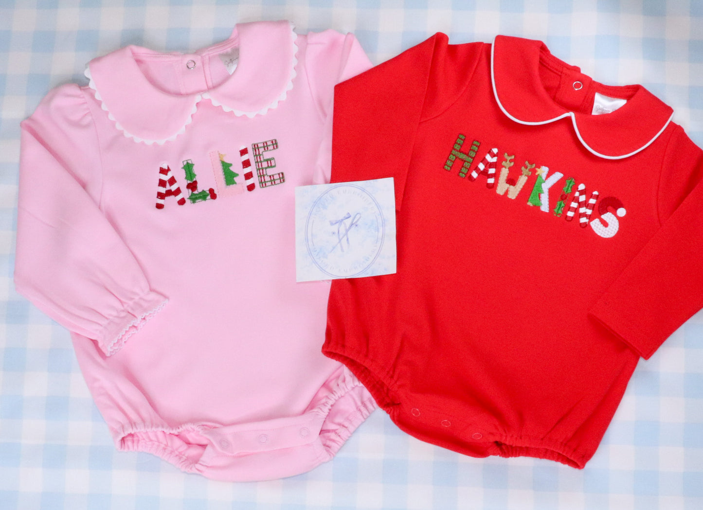 Christmas Collared Name Bubble