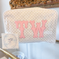 Clear Coated Cosmetic Bag