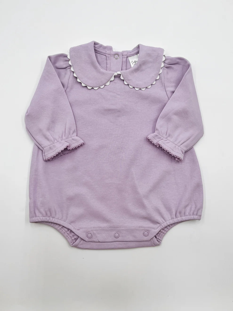 Sample-Girls Purple Long Sleeve Collared Bubble-12M