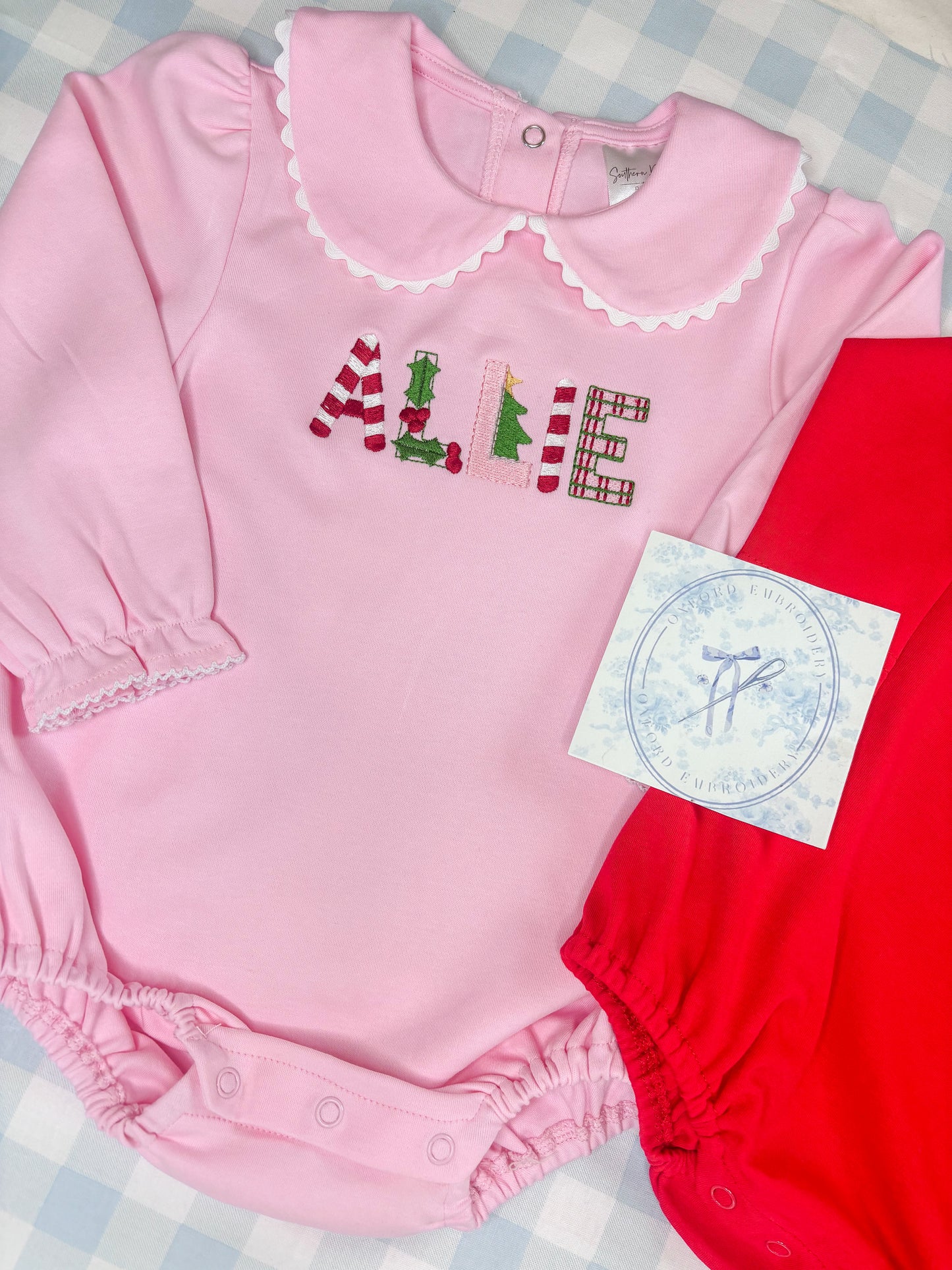 Christmas Collared Name Bubble