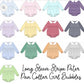 Long Sleeve Stripe Collared Bubble-Girl