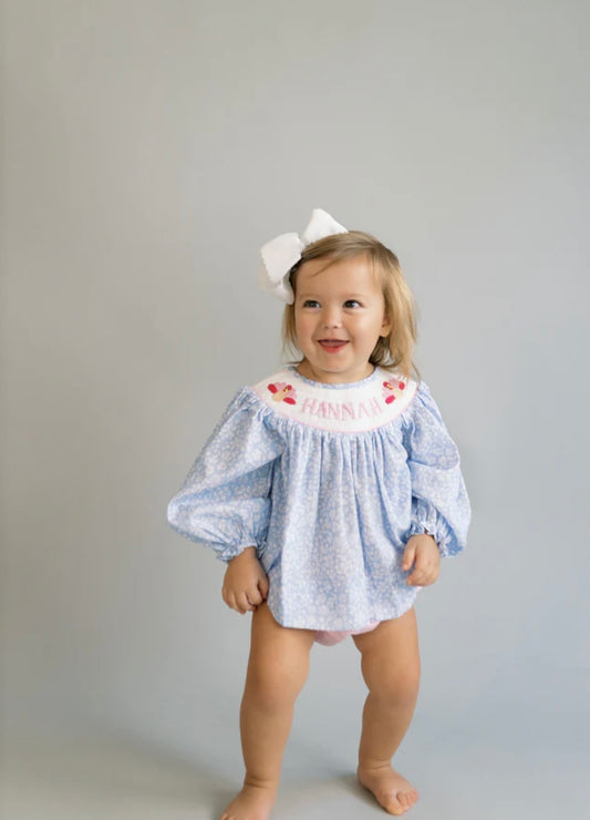 Turkey Hand Smocked Diaper Set