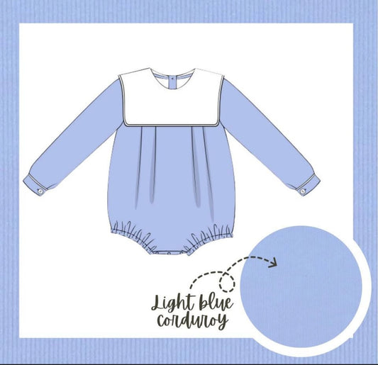 Boys Blue Corduroy Bubble