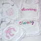 White Ruffle Bib
