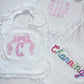 White Ruffle Bib