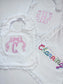 White Ruffle Bib