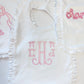 White Ruffle Bib