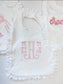 White Ruffle Bib