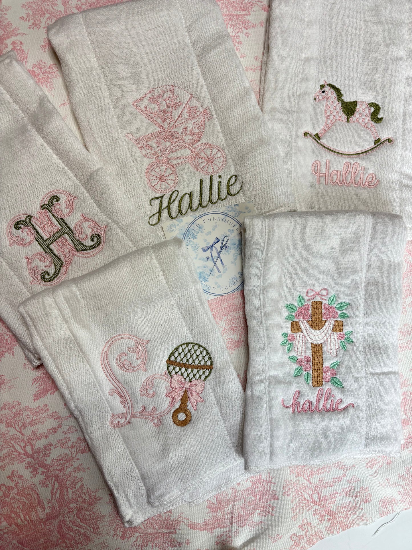 Personalized Burp Cloths