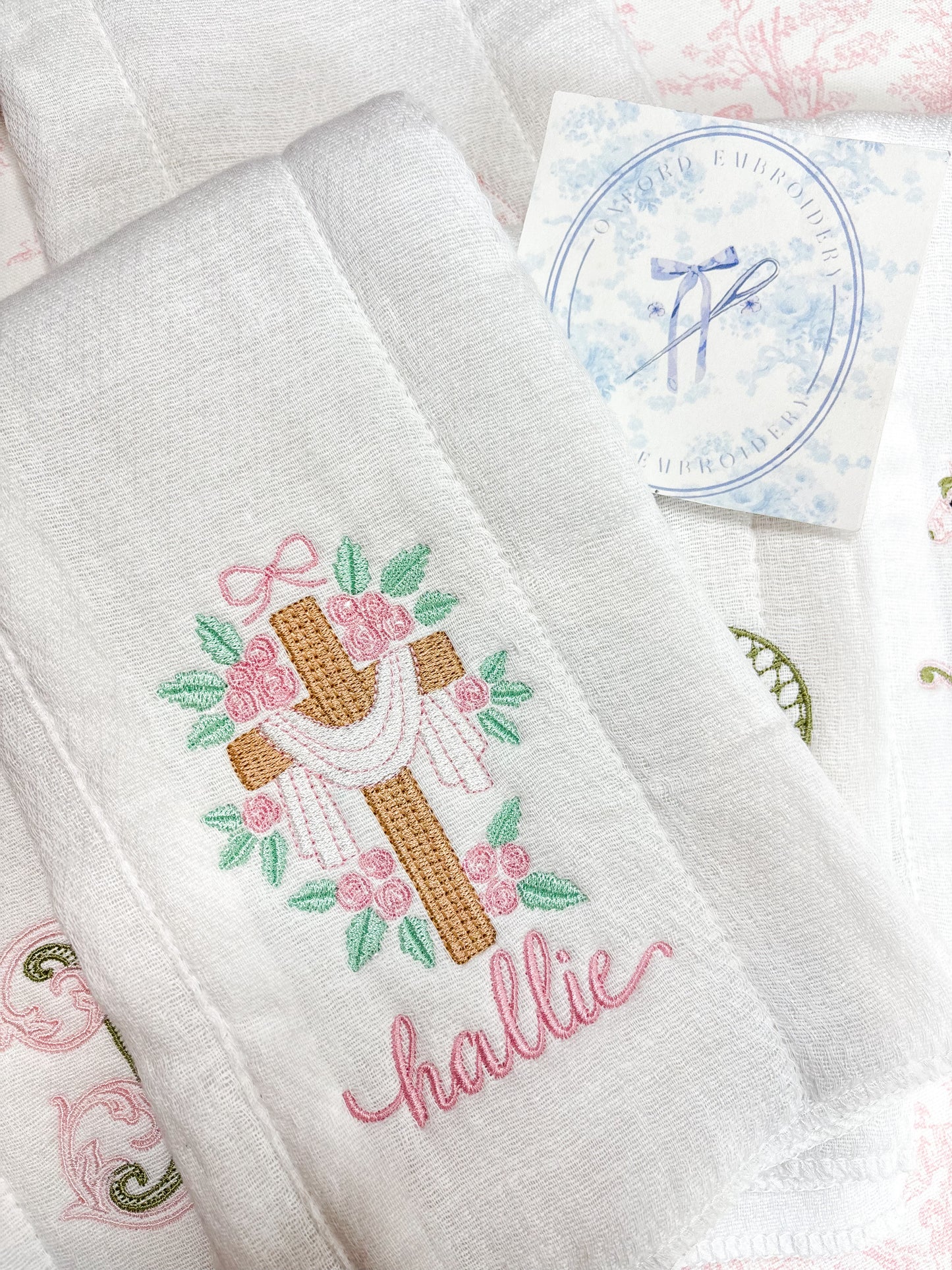 Personalized Burp Cloths