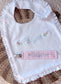 White Ruffle Bib