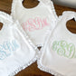 White Ruffle Bib