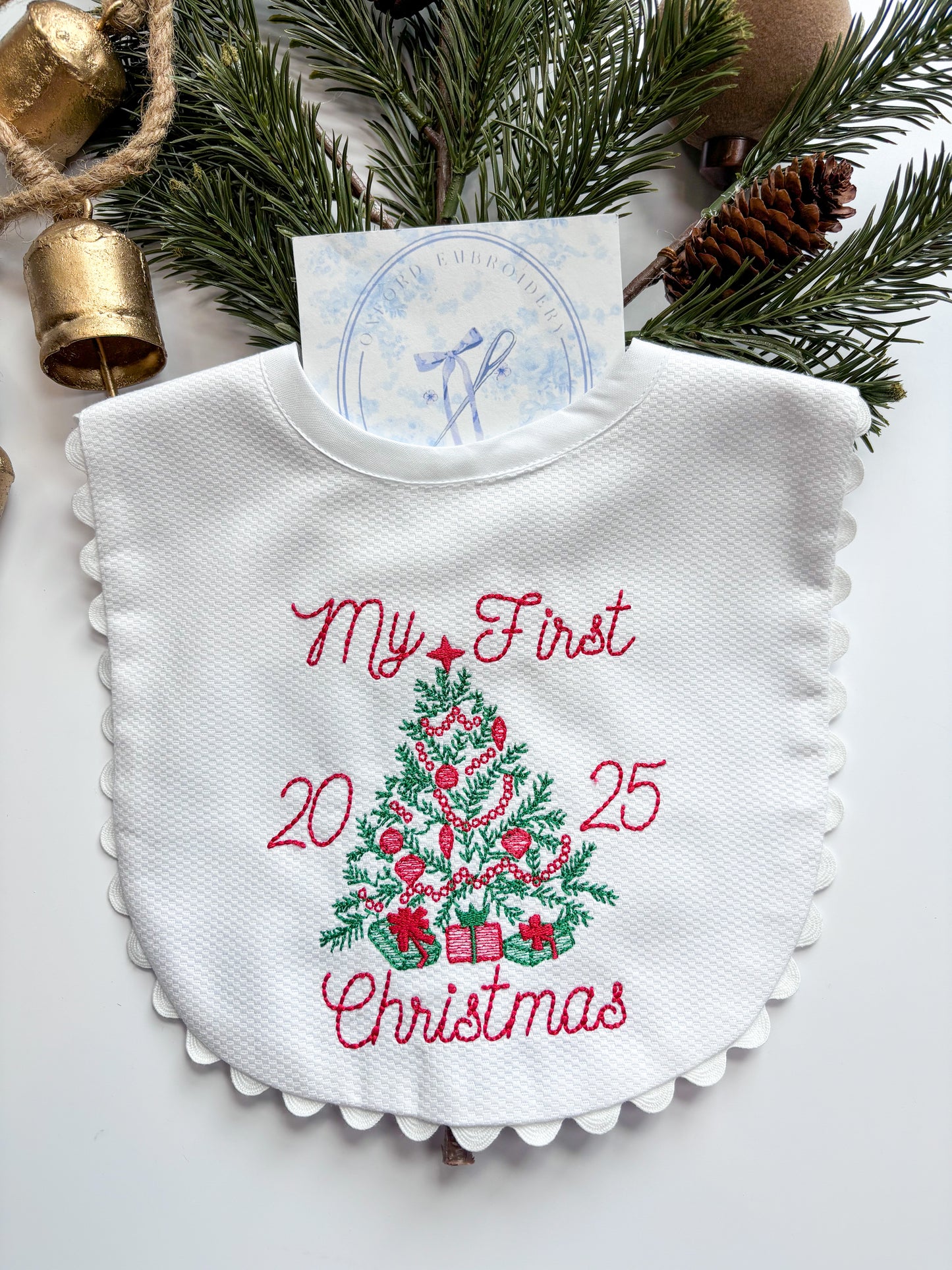 My First Christmas Bib