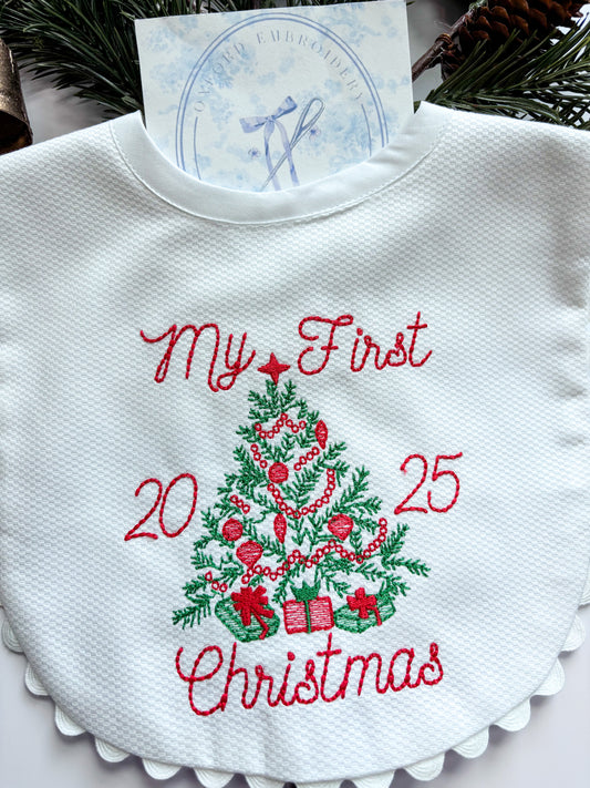 My First Christmas Bib