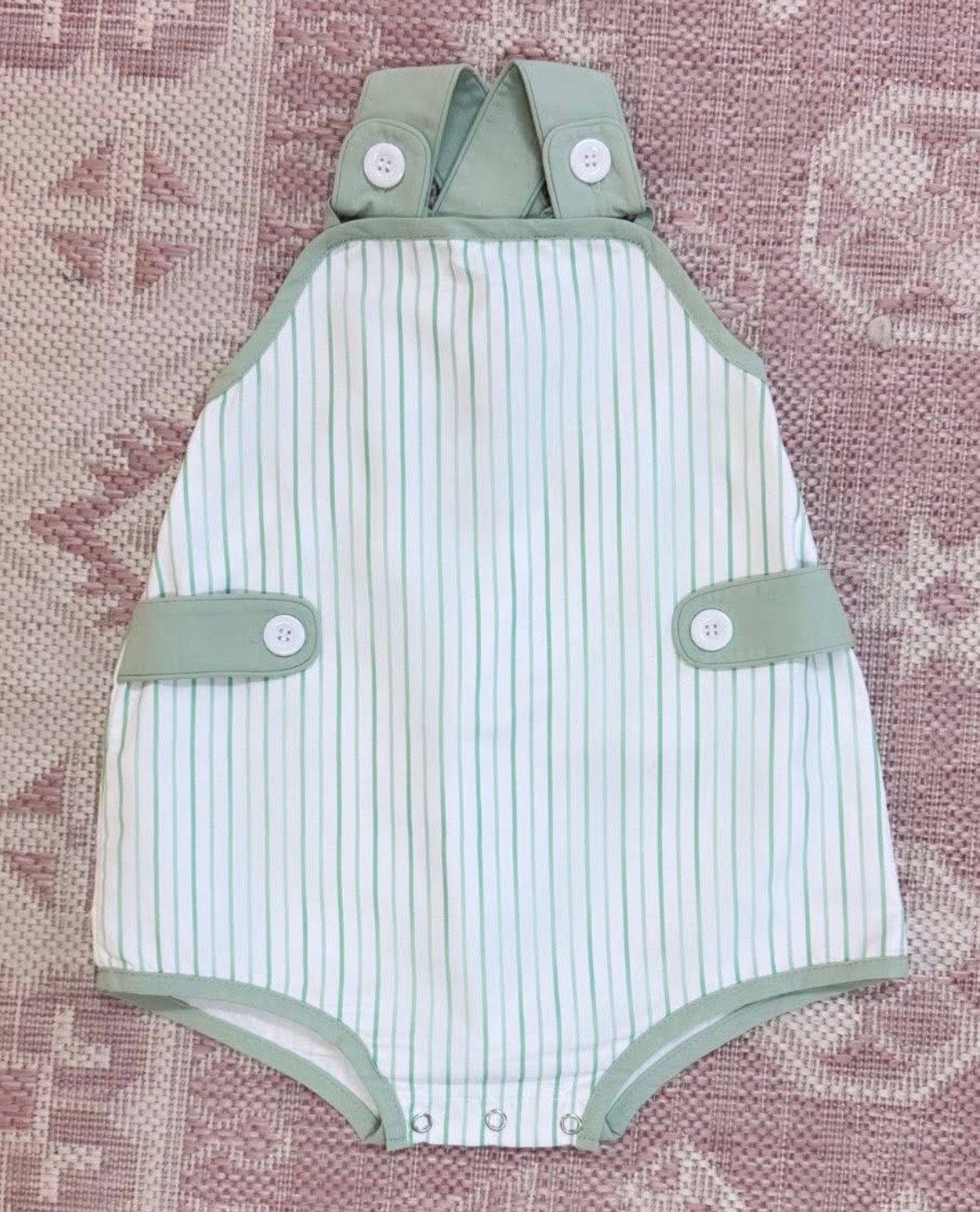 Sage Stripe Sunsuit