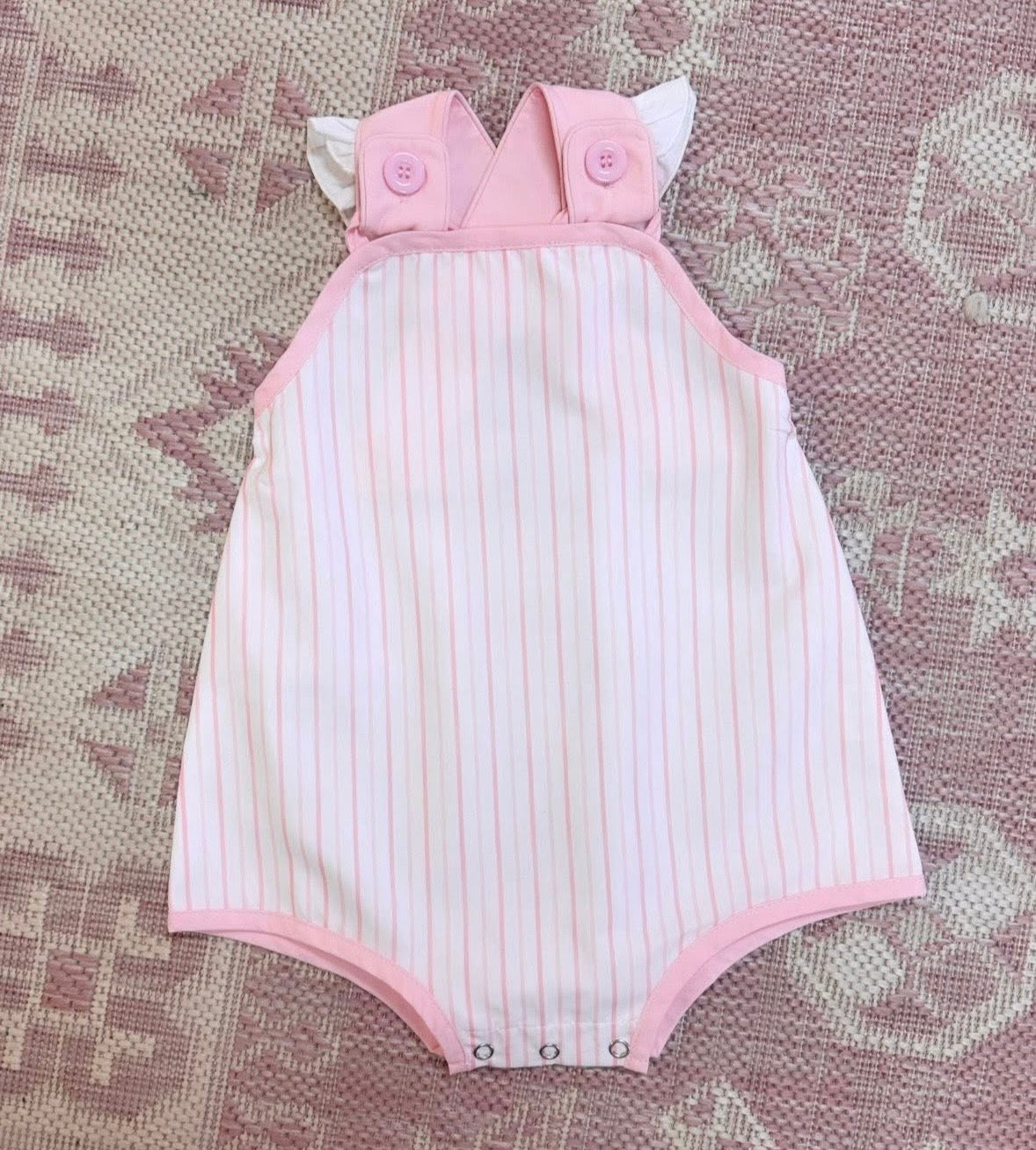 Pink Stripe Sunsuit