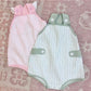 Sage Stripe Sunsuit