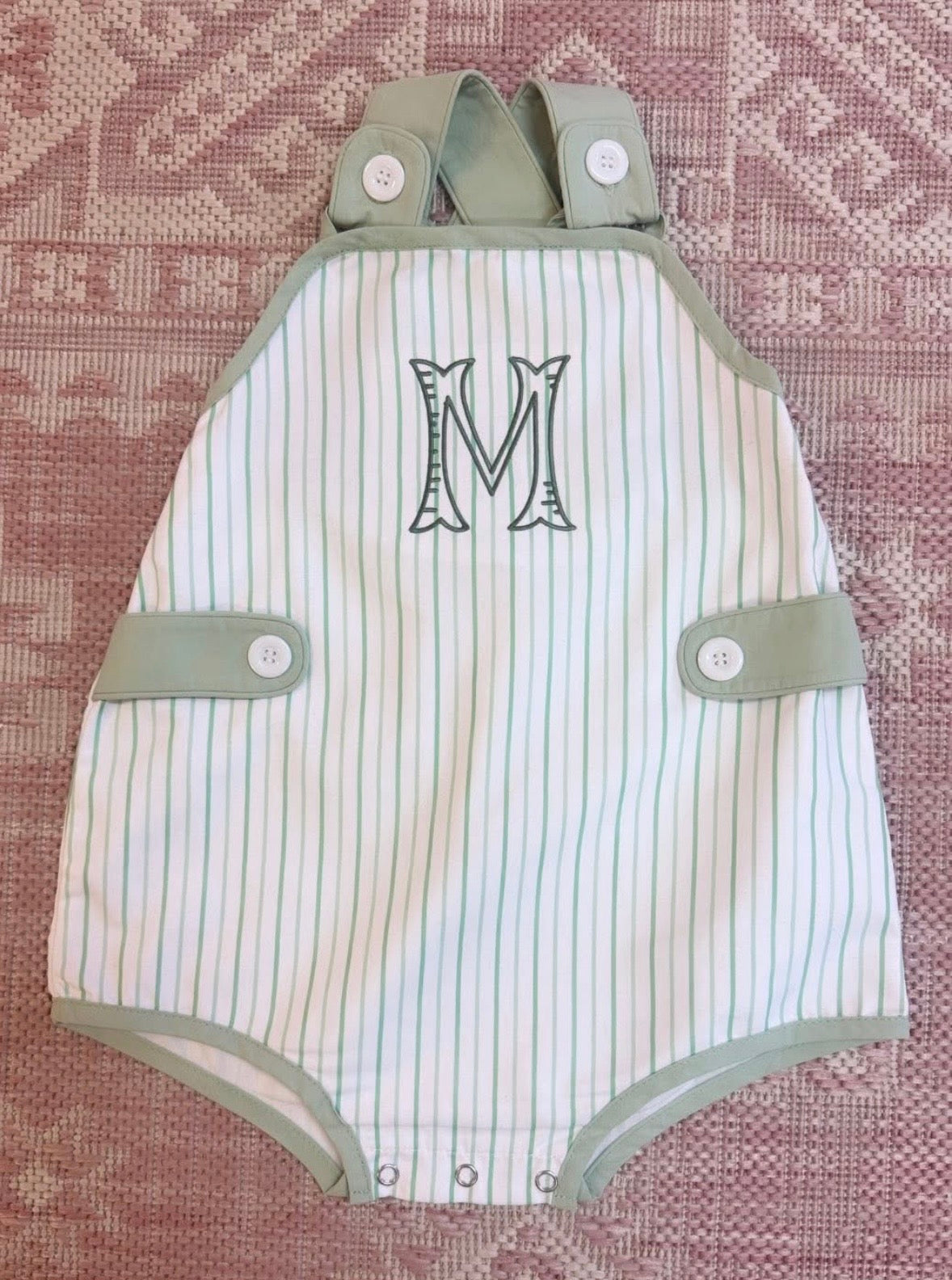 Sage Stripe Sunsuit