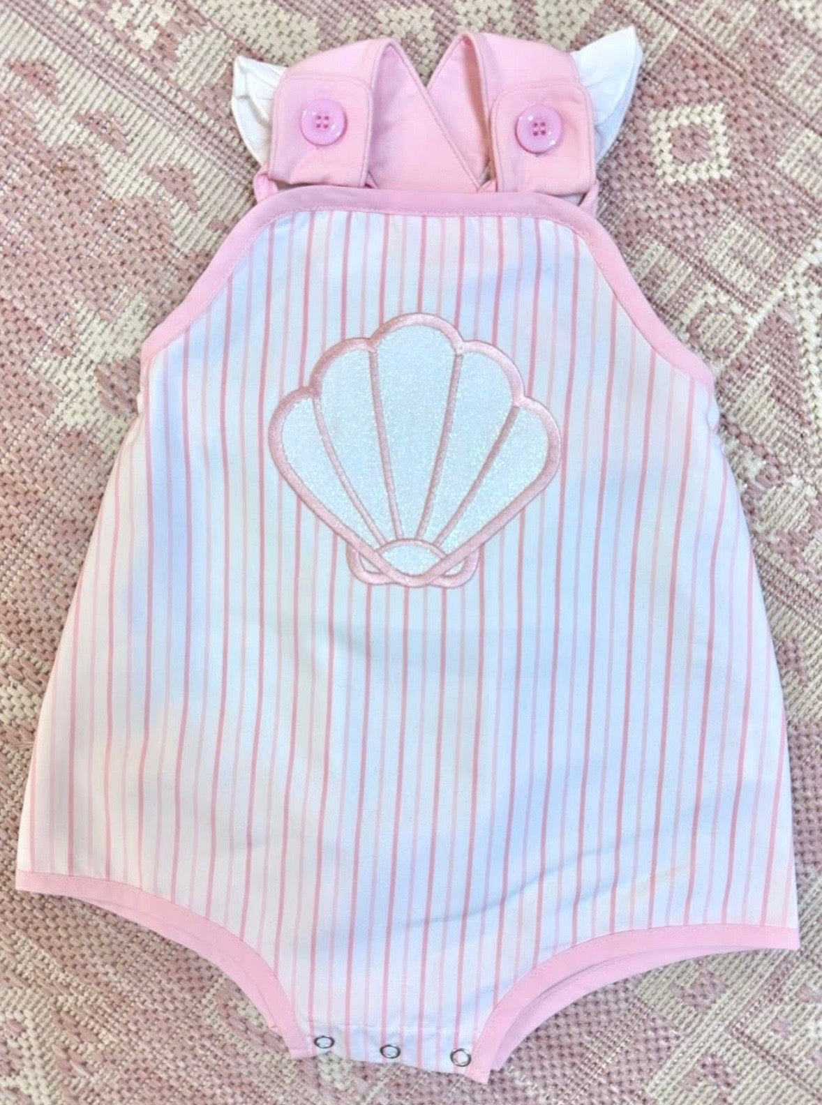 Pink Stripe Sunsuit