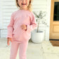 Pink Scallop Edge Organic Cotton Knit Set