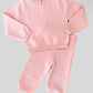 Pink Scallop Edge Organic Cotton Knit Set