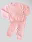 Pink Scallop Edge Organic Cotton Knit Set