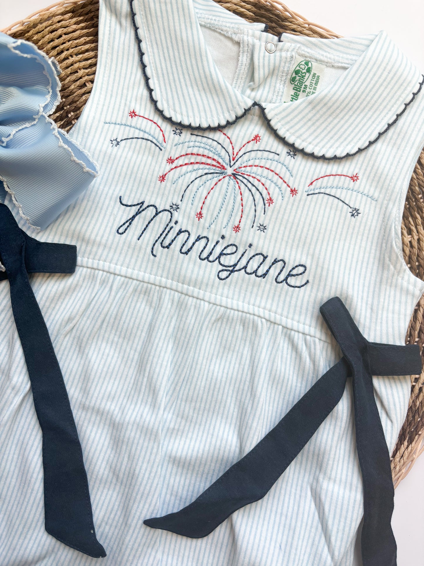 Girls Collared Romper/Bodysuit with Bows