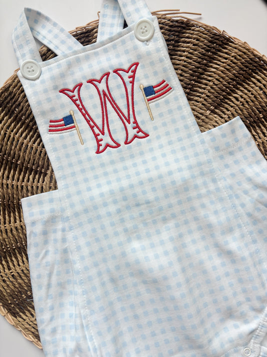 Boys Checkered Sunsuit