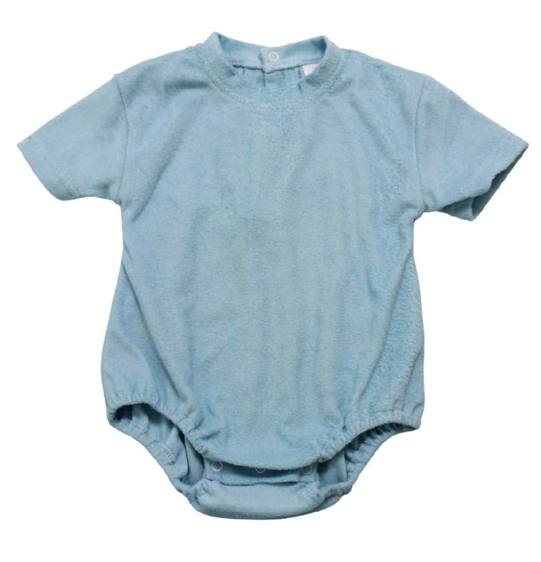 Terry Cloth T-shirt Bubble-Blue