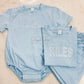 Terry Cloth T-shirt Bubble-Blue